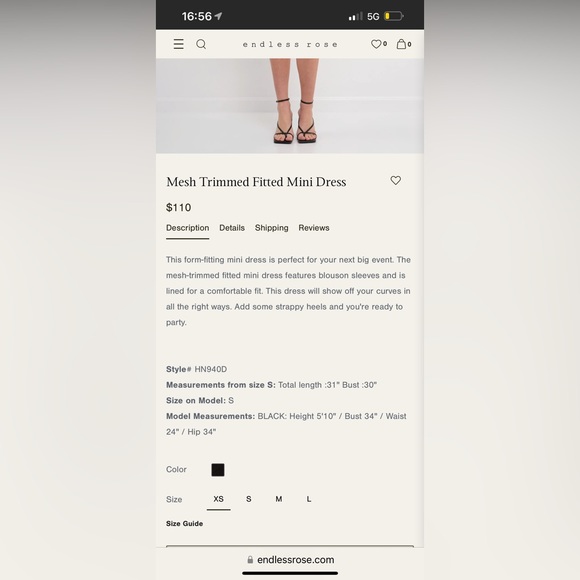 Endless Rose Mesh Trimmed Fitted Mini Dress - Picture 6 of 8